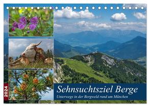 Sehnsuchtsziel Berge – Unterwegs in den Bergwelt rund um München (Tischkalender 2024 DIN A5 quer), CALVENDO Monatskalender von Matejka,  Birgit