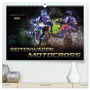 Seitenwagen Motocross (hochwertiger Premium Wandkalender 2024 DIN A2 quer), Kunstdruck in Hochglanz von Roder,  Peter