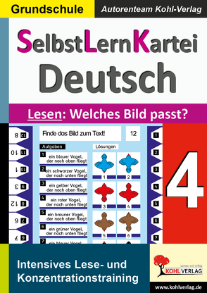 SelbstLernKartei Deutsch 4 von Autorenteam Kohl-Verlag