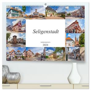 Seligenstadt Impressionen (hochwertiger Premium Wandkalender 2024 DIN A2 quer), Kunstdruck in Hochglanz von Meutzner,  Dirk