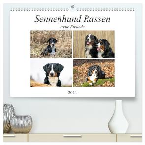Sennenhund Rassen (hochwertiger Premium Wandkalender 2024 DIN A2 quer), Kunstdruck in Hochglanz von SchnelleWelten,  SchnelleWelten