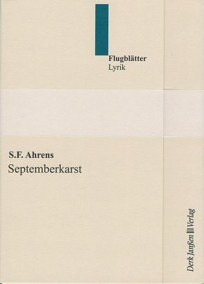 Septemberkarst von Ahrens,  S.F.