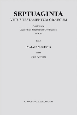 Septuaginta. Band 12,3 von Albrecht,  Felix