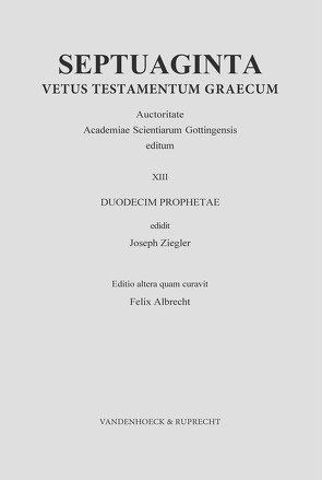 Septuaginta. Band 13 von Albrecht,  Felix