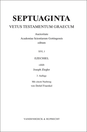 Septuaginta. Band 16,1 von Fraenkel,  Detlef, Ziegler,  Joseph