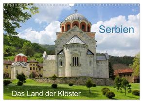Serbien – Das Land der Klöster (Wandkalender 2024 DIN A3 quer), CALVENDO Monatskalender von Knezevic,  Dejan
