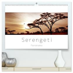 Serengeti Panorama (hochwertiger Premium Wandkalender 2024 DIN A2 quer), Kunstdruck in Hochglanz von visuell photography,  studio