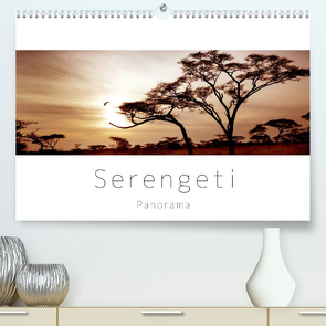 Serengeti Panorama (Premium, hochwertiger DIN A2 Wandkalender 2023, Kunstdruck in Hochglanz) von visuell photography,  studio