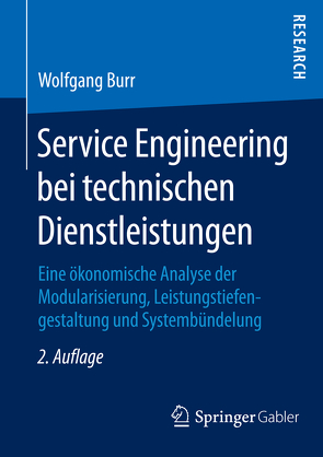 Service Engineering bei technischen Dienstleistungen von Burr,  Wolfgang
