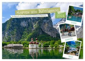 Servus am Königssee – Zu Besuch am bekanntesten Gebirgssee Bayerns (Wandkalender 2024 DIN A3 quer), CALVENDO Monatskalender von Wilczek,  Dieter