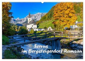 Servus im Bergsteigerdorf Ramsau (Wandkalender 2024 DIN A2 quer), CALVENDO Monatskalender von Wilczek,  Dieter