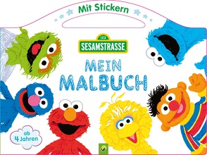 Sesamstraße Mein Malbuch mit Stickern