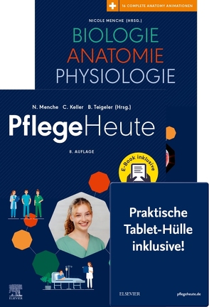 Set Pflege Heute 8. A + eBook und BAP 10.A. + e-Book mit Tabletcase von Menche,  Nicole