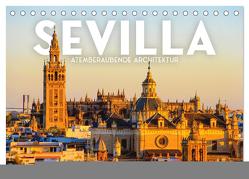 Sevilla – Atemberaubende Architektur (Tischkalender 2024 DIN A5 quer), CALVENDO Monatskalender von SF,  SF