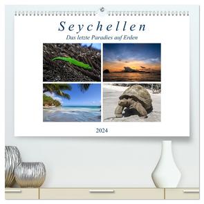 Seychellen – Das letzte Paradies auf Erden (hochwertiger Premium Wandkalender 2024 DIN A2 quer), Kunstdruck in Hochglanz von Härlein,  Peter