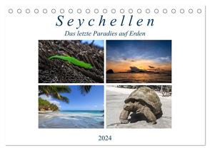 Seychellen – Das letzte Paradies auf Erden (Tischkalender 2024 DIN A5 quer), CALVENDO Monatskalender von Härlein,  Peter