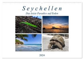 Seychellen – Das letzte Paradies auf Erden (Wandkalender 2024 DIN A2 quer), CALVENDO Monatskalender von Härlein,  Peter