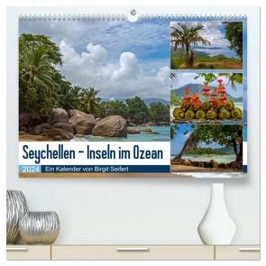 Seychellen – Inseln im Ozean (hochwertiger Premium Wandkalender 2024 DIN A2 quer), Kunstdruck in Hochglanz von Harriette Seifert,  Birgit