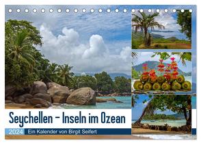 Seychellen – Inseln im Ozean (Tischkalender 2024 DIN A5 quer), CALVENDO Monatskalender von Harriette Seifert,  Birgit