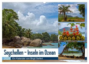 Seychellen – Inseln im Ozean (Wandkalender 2024 DIN A2 quer), CALVENDO Monatskalender von Harriette Seifert,  Birgit