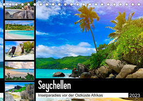 Seychellen – Inselparadies vor der Ostküste Afrikas (Tischkalender 2023 DIN A5 quer) von Goldbach,  Alexandra