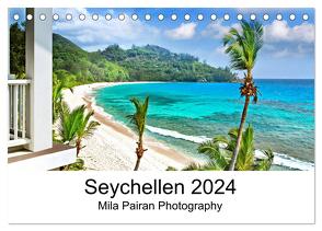 Seychellen Paradies 2024 (Tischkalender 2024 DIN A5 quer), CALVENDO Monatskalender von Pairan,  Mila