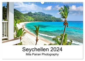 Seychellen Paradies 2024 (Wandkalender 2024 DIN A3 quer), CALVENDO Monatskalender von Pairan,  Mila
