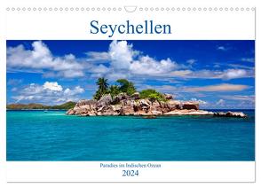 Seychellen – Paradies im Indischen Ozean (Wandkalender 2024 DIN A3 quer), CALVENDO Monatskalender von Amler,  Thomas