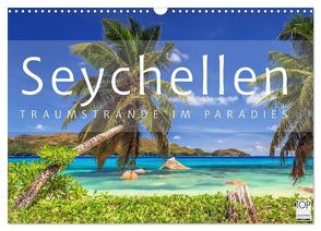 Seychellen Traumstrände im Paradies (Wandkalender 2024 DIN A3 quer), CALVENDO Monatskalender von Rosyk,  Patrick