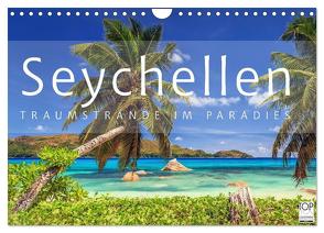 Seychellen Traumstrände im Paradies (Wandkalender 2024 DIN A4 quer), CALVENDO Monatskalender von Rosyk,  Patrick