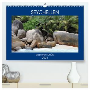 Seychellen – Wild und Schön (hochwertiger Premium Wandkalender 2024 DIN A2 quer), Kunstdruck in Hochglanz von Denkmayrs,  by