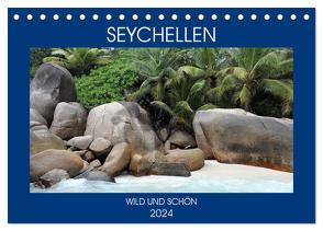 Seychellen – Wild und Schön (Tischkalender 2024 DIN A5 quer), CALVENDO Monatskalender von Denkmayrs,  by
