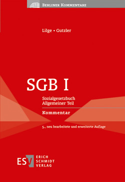 SGB I von Gutzler,  Stephan, Lilge,  Werner