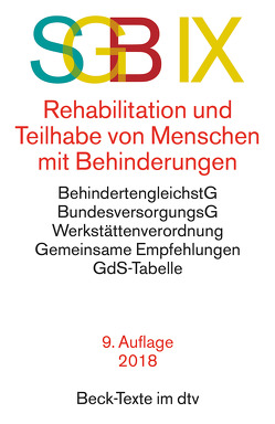 SGB IX Rehabilitation und Teilhabe behinderter Menschen