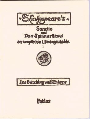 Shakespeares Sonette und das Sphinxrätsel der europäischen Literaturgeschichte von Kübler,  Steffanie G., Philipps,  Gerd, Taylor,  Gregory