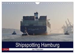 Shipspotting Hamburg (Wandkalender 2024 DIN A4 quer), CALVENDO Monatskalender von Petersen,  Jan