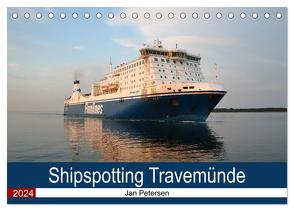 Shipspotting Travemünde (Tischkalender 2024 DIN A5 quer), CALVENDO Monatskalender von Petersen,  Jan