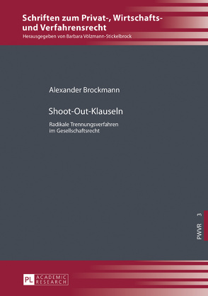 Shoot-Out-Klauseln von Brockmann,  Alexander
