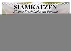 Siamkatzen – Kleiner Frechdachs mit Familie (Tischkalender 2024 DIN A5 quer), CALVENDO Monatskalender von Stanzer,  Elisabeth