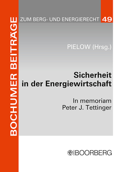 Sicherheit in der Energiewirtschaft von Pielow,  Johann-Christian