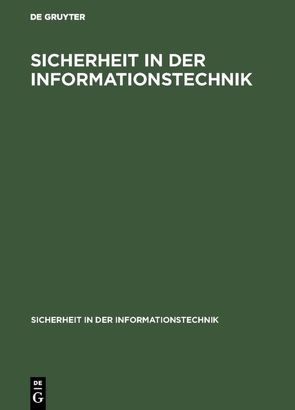 Sicherheit in der Informationstechnik von Kersten,  Heinrich