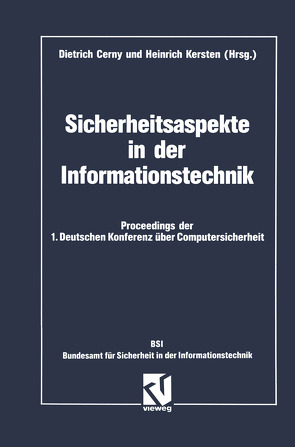 Sicherheitsaspekte in der Informationstechnik von Cerny,  Dietrich