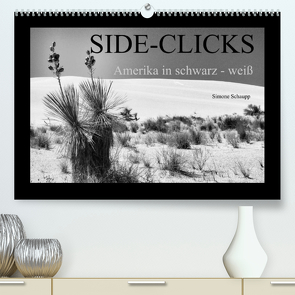 Side-Clicks Amerika in schwarz-weiß (Premium, hochwertiger DIN A2 Wandkalender 2023, Kunstdruck in Hochglanz) von Schaupp,  Simone