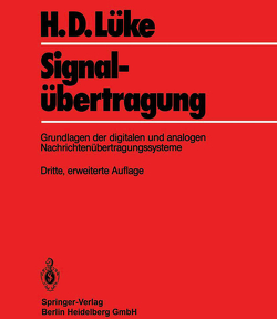 Signalübertragung von Lüke,  Hans D.