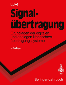 Signalübertragung von Lüke,  Hans Dieter, Ohm,  Jens