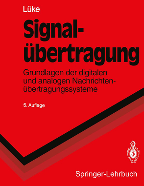 Signalübertragung von Lüke,  Hans Dieter, Ohm,  Jens