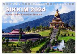 Sikkim – Buddhistisches Kleinod im Himalaya (Tischkalender 2024 DIN A5 quer), CALVENDO Monatskalender von Bergermann,  Manfred