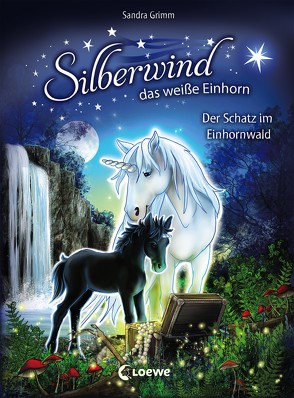 Silberwind, das weiße Einhorn – Der Schatz im Einhornwald von Grimm,  Sandra, Schröter,  Carolin Ina
