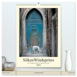 Silken Windsprites – Zwei Windhunde erobern die Lagunenstadt Venedig (hochwertiger Premium Wandkalender 2024 DIN A2 hoch), Kunstdruck in Hochglanz von Alexandra Wais,  Sabine