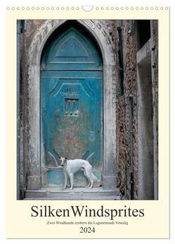 Silken Windsprites – Zwei Windhunde erobern die Lagunenstadt Venedig (Wandkalender 2024 DIN A3 hoch), CALVENDO Monatskalender von Alexandra Wais,  Sabine